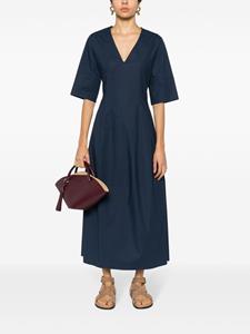 Antonelli V-neck flared dress - Blauw