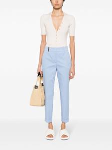 Peserico cropped tailored trousers - Blauw