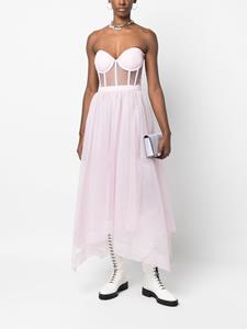 Alexander McQueen Strapless jurk - Roze