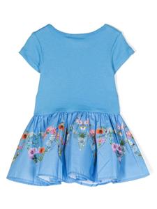 Molo floral-print organic cotton dress - Blauw