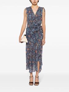 Veronica Beard Dovima floral-print dress - Blauw