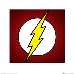 Pyramid Kunstdruk Dc Comics the Flash Symbol 40x40cm