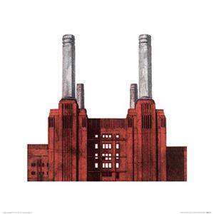 Pyramid Kunstdruk Barry Goodman Battersea Power Station 40x40cm