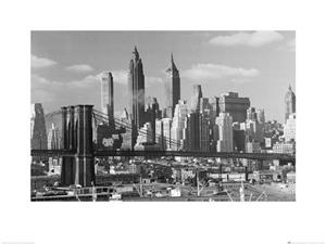 Pyramid Kunstdruk Time Life Lower Manhattan Skyline 1948 60x80cm