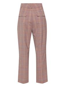 PS Paul Smith plaid-check cropped trousers - Bruin