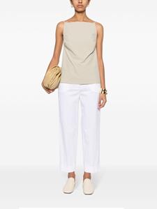 Peserico pressed-crease cropped trousers - Wit
