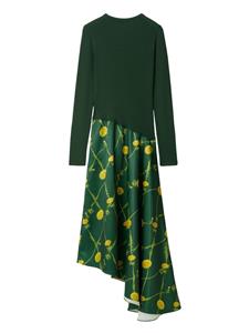 Burberry Dandelion asymmetric-skirt dress - Groen