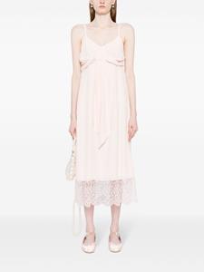 Simone Rocha lace-trim slip dress - Roze