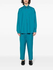 Marni cropped wool trousers - Blauw
