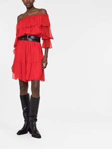 Gucci Off-shoulder jurk - Rood