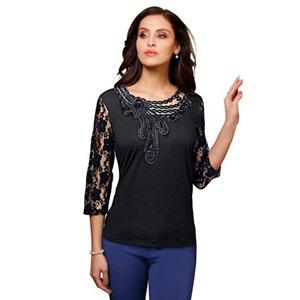 Lady Shirt met 3/4-mouwen Shirt (1-delig)