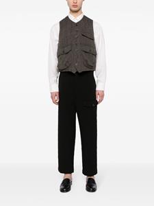 Uma Wang quilted cropped trousers - Zwart