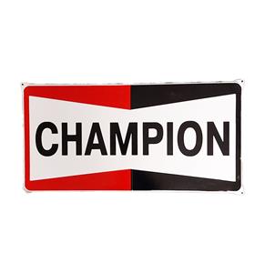 Fiftiesstore Champion Logo Emaille Bord - 60 x 30cm