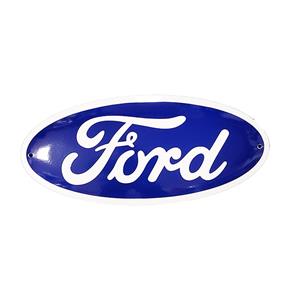 Fiftiesstore Ford Logo Emaille Bord - 63 x 29cm