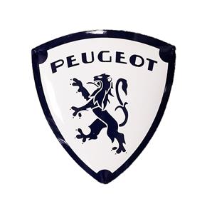 Fiftiesstore Peugeot Logo Emaille Bord - 50 x 46cm