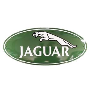 Fiftiesstore Jaguar Logo Emaille Bord - 63 x 29cm