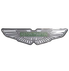 Fiftiesstore Aston Martin Groen Logo Emaille Bord - 90 x 23cm