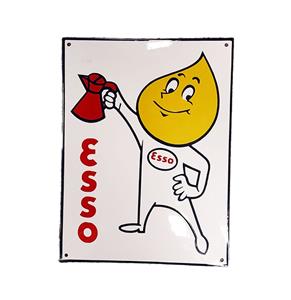 Fiftiesstore Esso Man Oliekan Emaille Bord - 40 x 30cm