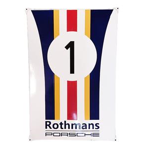 Fiftiesstore Rothmans Porsche Emaille Bord - 60 x 40cm