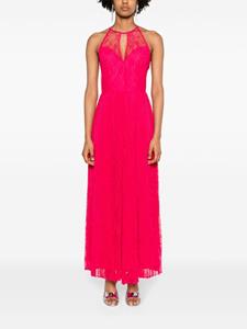 TWINSET halterneck lace gown - Roze