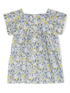 Bonpoint Pays floral-print dress - Blauw
