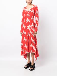 Stella McCartney Zijden jurk - Rood