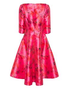 Fely Campo floral-print silk dress - Roze