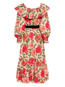 Batsheva x Laura Ashley jurk met bloemenprint - Roze