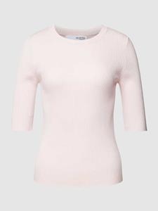 Selected Femme T-shirt van viscosemix in effen design, model 'MALA'
