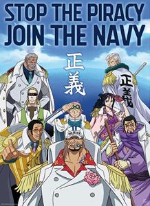 ABYstyle Poster One Piece Marine Army 38x52cm