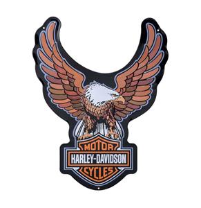 Fiftiesstore Harley-Davidson Bar & Shield Eagle Metalen Bord