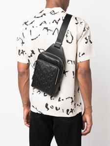 Karl Lagerfeld K/Loom schoudertas met monogram patroon - Zwart