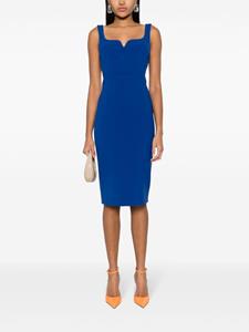 Victoria Beckham sleeveless crepe dress - Blauw