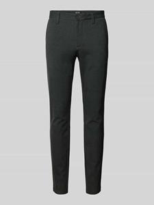 Only & Sons Tapered fit stoffen broek met glencheck-motief, model 'MARK'