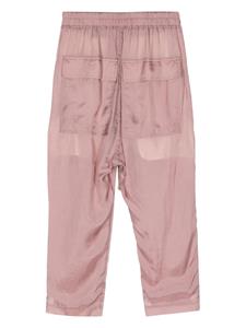 Rick Owens Doorzichtige cropped broek met trekkoordtaille - Roze