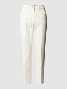 Raphaela By Brax Super slim fit stoffen broek met persplooien, model 'Lorella Kick'
