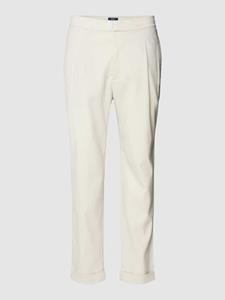 MCNEAL Tapered fit stoffen broek met structuurmotief