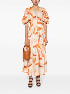 Acler Princeton jurk met abstract patroon - Veelkleurig