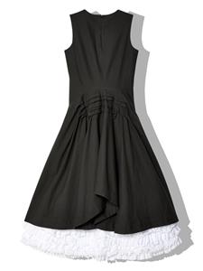 Molly Goddard Fatima layered cotton dress - Zwart