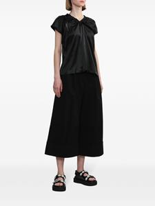 Simone Rocha Cropped broek met wijde pijpen - Zwart