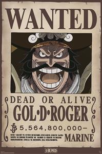 ABYstyle Poster One Piece Wanted Gol .D. Roger 61x91,5cm