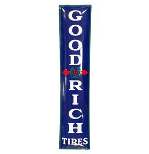 Fiftiesstore Goodrich Tires Emaille Bord - 90 x 20cm
