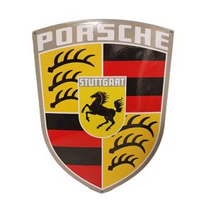 Fiftiesstore Porsche Ouder Logo Emaille Bord - 35 x 25cm