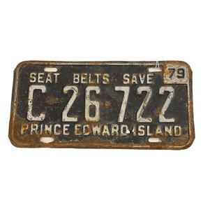 Fiftiesstore Prince Edward Island License Plate - Original - 1979