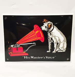 Fiftiesstore His Master's Voice Emaille Bord