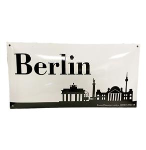 Fiftiesstore Berlijn Emaille Bord - 50 x 25cm