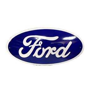 Fiftiesstore Ford Logo Emaille Bord - 46 x 22 cm