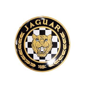 Fiftiesstore Jaguar Vintage Logo Emaille Bord - Ø30cm