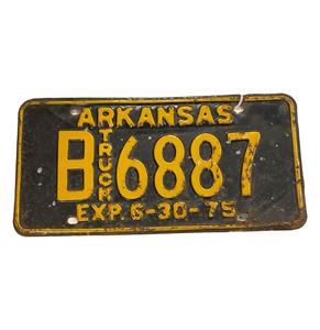 Fiftiesstore Arkansas Truck Kentekenplaat - 1975 - Origineel