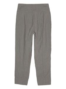 Transit linen cropped trousers - Grijs